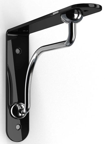 Podpera police PALLADIO Black Chrome 23cm