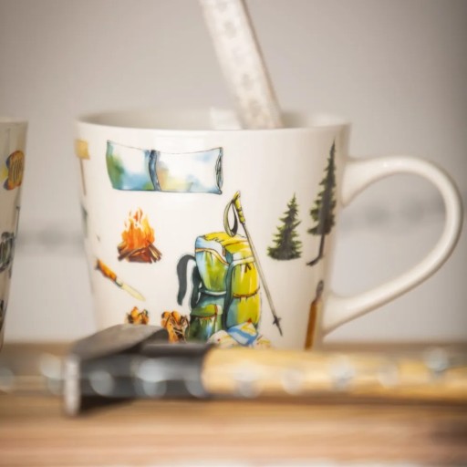 Darček pre cestovateľa Porcelánový hrnček Altom Design na kávu a čaj, 400 ml
