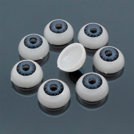 Oči na hračky plastové 20x10mm 4 páry
