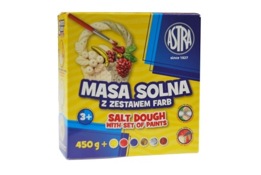 SET Slané cesto 450g + farby 6 farieb ASTRA