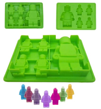 PEOPLE LEGO BLOCKS PRAGLINE FORMA SILIKÓNOVÁ MOLKA NA ČOKOLÁDOVÉ ŽELÉ