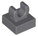 LEGO 15712 DRŽADLO NA DLAŽDIČKU 1x1 tmavosivá (3g) 16ks