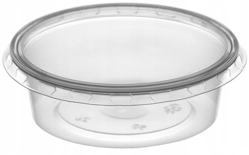 Okrúhla PP nádoba s vrchnákom, dip omáčka, 30 ml, 100 ks