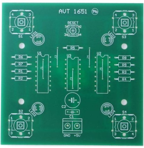 Hra – Prvý príde, PCB AVT1651