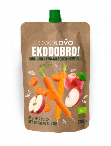 OWOLOVO Eco jablková mrkvová pena 200g