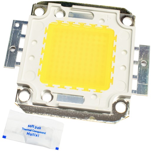 COB LED MODUL 100W BIELA 2 farby + PASTA |PREMIUM|