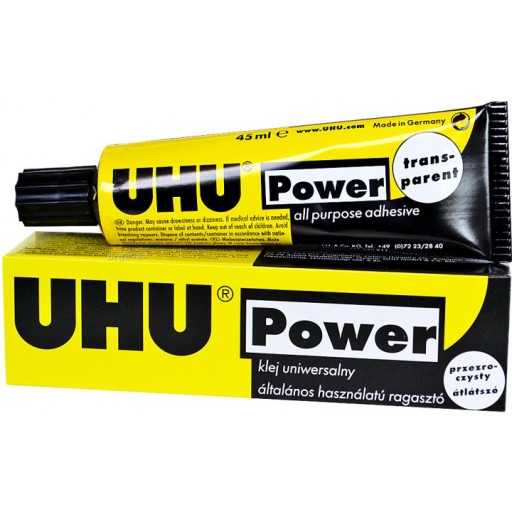 UHU POWER TRANSPARENT lepidlo univerzálne silné transparentné 45ml