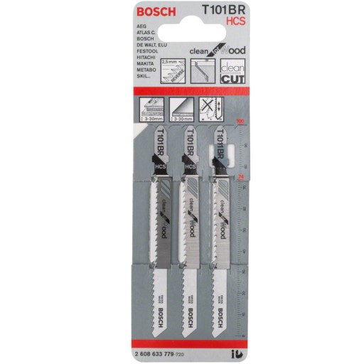 BOSCH List do priamočiarej píly 3 ks. T 101 BR