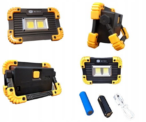 COB LAMPA NABÍJACIA baterka HALOPAK USB STROBOSCOPE