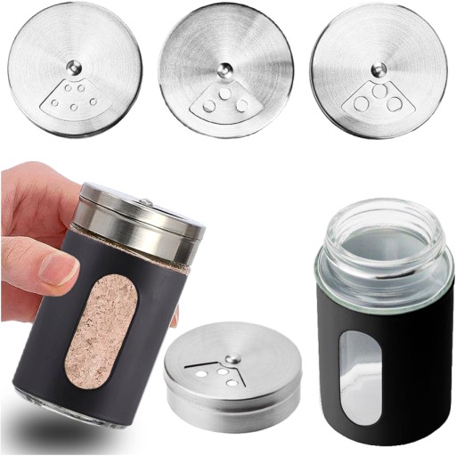 Nádoba na korenie Salt Pepper Black 90ml