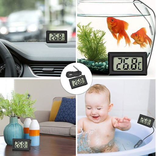 DIGITÁLNY ELEKTRONICKÝ PRESNÝ LCD TEPLOMER SO SONDOU PRE AKVÁRIUM CHLADNIČKY