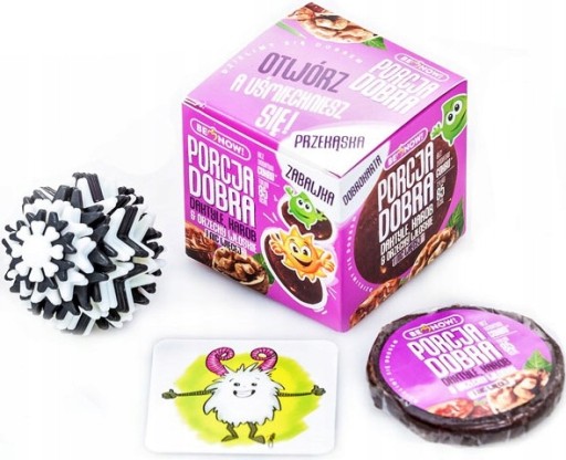Datlovo-orechová KOCKA okrúhla DOBRÁ PORCIA 25 g | HRAČKA PREKVAPENIA