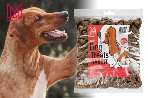 MÄSOVÉ TRENAŽÉRKY PRE PSA MERSJO KRÁLIK 85% MÄSO 500g