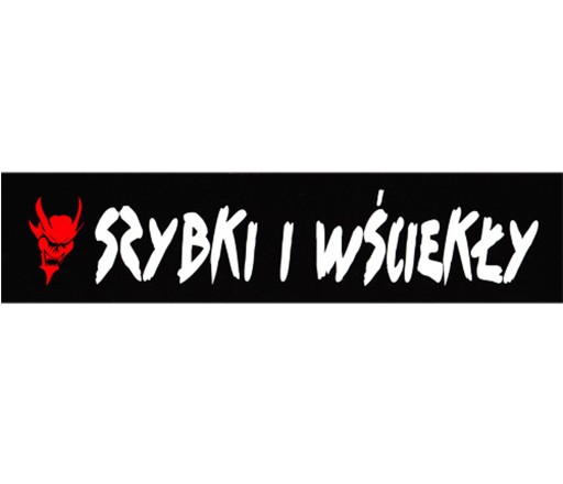 NÁLEPKA RÝCHLO A ZBESILO RÝCHLE AUTO