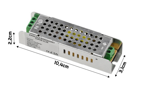 LED napájací zdroj 12V 24W pre LED pásik Modulárny super tenký IP20 transformátor