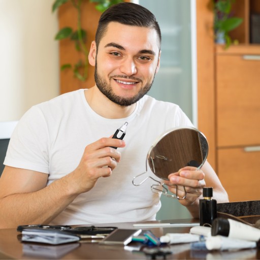 Pánsky zastrihávač uší na odstraňovanie chĺpkov v nose Pánsky elektrický holiaci strojček