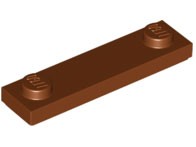 LEGO ELEMENT- Upravený tanier 1 x 4 červenohnedá 41740 4ks NOVINKA