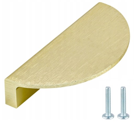 NÁBYTKOVÁ ÚCHYTKA ZLATÝ MESIAC POLkruhový 64 MM