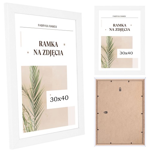 Rám 30x40 biely, rám na diplomovú fotku