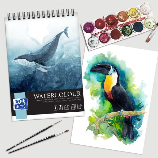 OXFORD ART BLOCK AKVAREL A4/10K 300G SPIRA