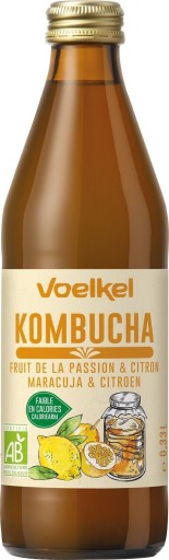 VOELKEL Kombucha mučenka-citrón BIO 330 ml