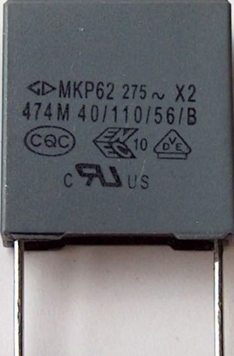 Kondenzátor 474M 470nF/250V~ MKP62 X2