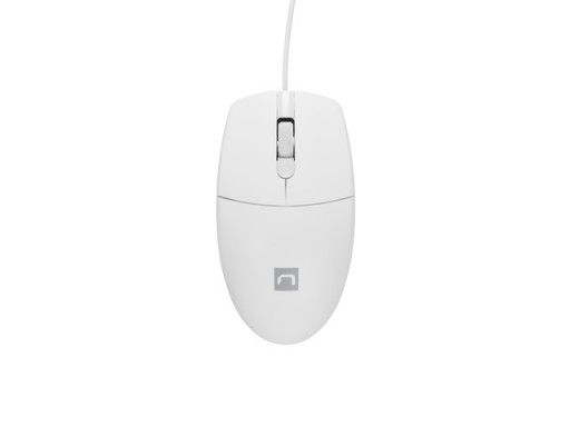 Natec RUFF 2 1000 DPI drôtová myš, biela