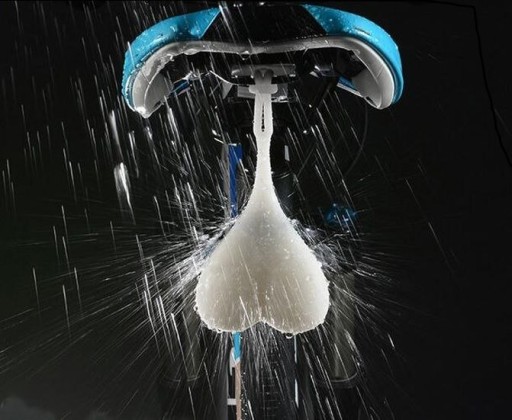 BICYKLOVÁ LAMPA SRDCE VAJÍČKA SILIKÓNOVÁ LED zadná