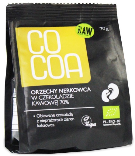 KŠU ORIECHY V BIO KÁVOVEJ ČOKOLÁDE 70 g -