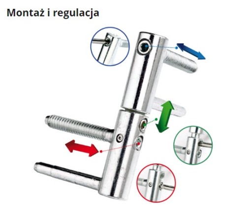 Skrutkovacie pánty Exacta 14 mm pre drevené dvere