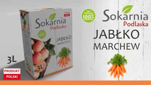 Apple Mrkva Mrkvová šťava 3L