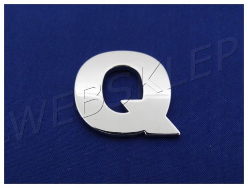 PÍSMENO ČÍSLO ČÍSLO CHROME Q Q E8A03 ZNAK PÍSMEN