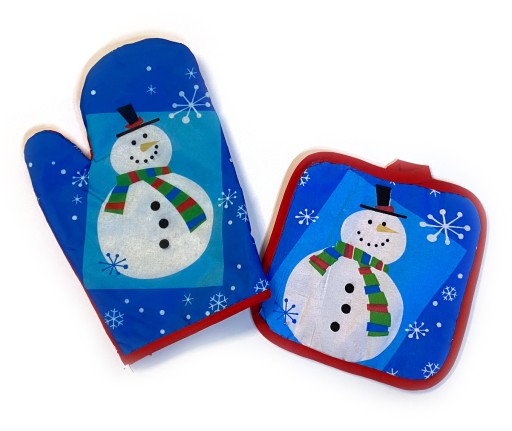 VIANOČNÁ SÚPRAVA RUKAVICE + VÝPAL Santa Claus 6