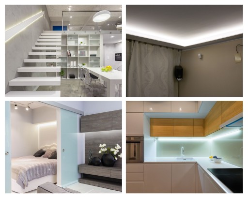 VÝKONNÝ LED pás 2835 240D/m 24W prírodná biela 1m