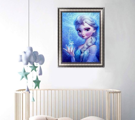 DIAMANTOVÁ VÝŠIVKA Diamantová maľba Diamantová mozaika pre deti ELSA