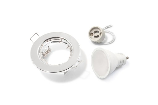 HALOGEN LIGHT SATIN + LED 10W + GU10 SET