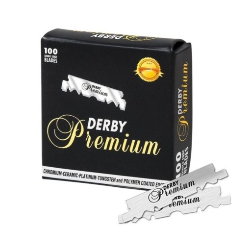 Derby Prémiové žiletky s jedným ostrím, 100 ks.