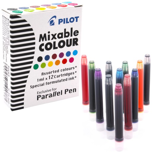 Náplne do pier Pilot Parallel Pen mix 12k.