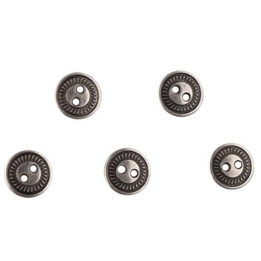 KLASICKÝ kovový gombík 12mm STARÝ 5 kusov 91