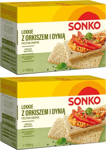 Chlieb Sonko svetlý so špaldou a tekvicou 170g x2