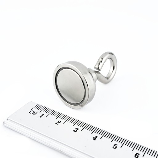 NEODYMIOVÝ MAGNETICKÝ DRŽIAK 25MM S ZATVORENÝM HÁKOM KAPACITA 22 KG 1 KS