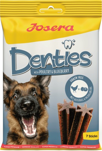 Josera Denties s hydinou a bobuľovým ovocím 180g