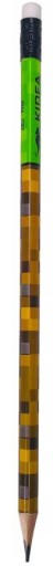 KIDEA TROJUholníková ceruzka S GUMA Pre ventilátor MINECRAFT 1 kus
