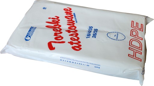 Fóliové vrecká HDPE vrecúška na raňajky 18/4/35 26/35 0,9kg hrubé