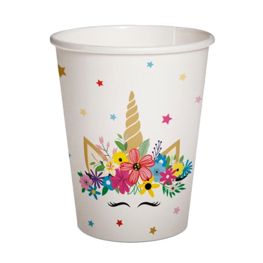 JEDNOROŽEC PAPIEROVÝ POHÁR 250 ML 10 KS.