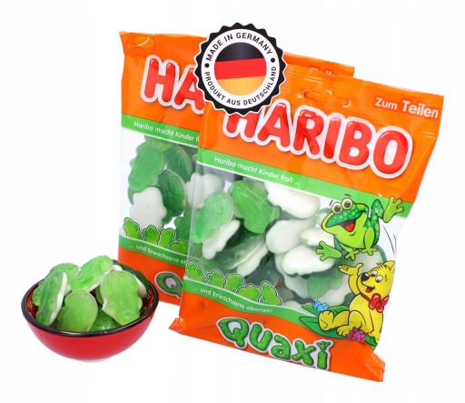HARIBO Quaxi Żabki Żaby ovocné želé 175g DE