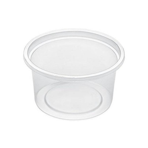 Okrúhla nádoba 80ml PP, 100 ks na omáčku na pizzu
