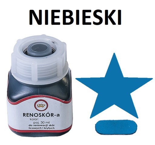 FARBA NA KOŽENKU RENOSKIN modrá