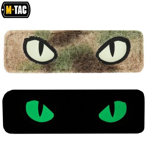 NÁŠPISKA CAT EYES CAT EYES TYP 2 LASEROM REZANÝ VELCRO SVIETEĽNÝ M-TAC MULTICAM
