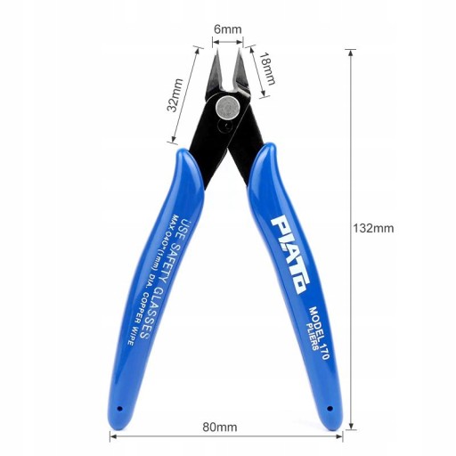 KLIEŠTE, MODELÁRSKE KLIEŠTE, NOŽNICE 1 mm / 13 cm